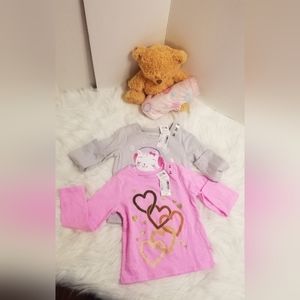 These are two cute long sleeve shirts They are both size 2T